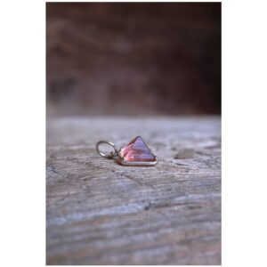 Faceted Pink Fluorite Pendant