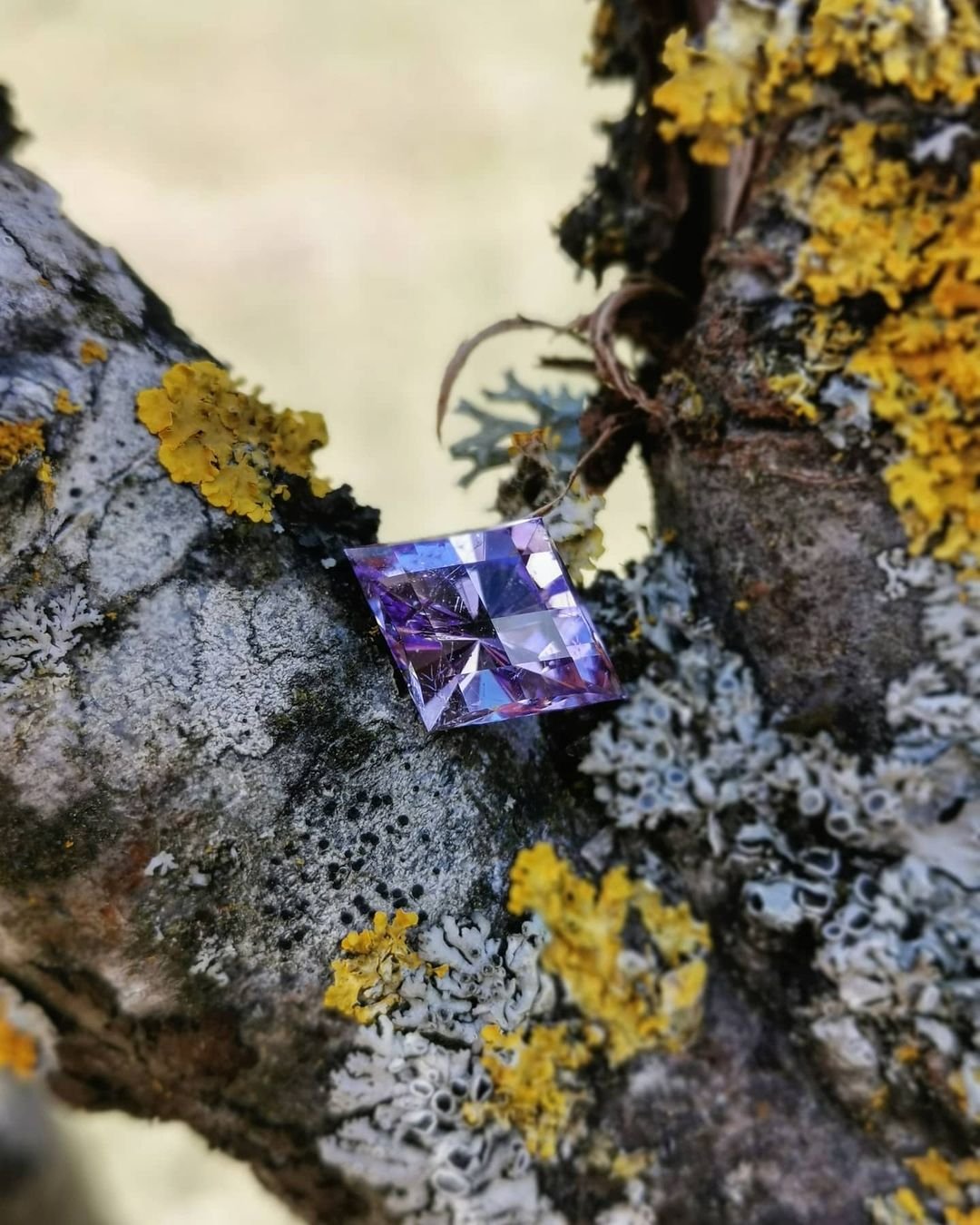 Faceted Amethyst from Mont-Blanc, France