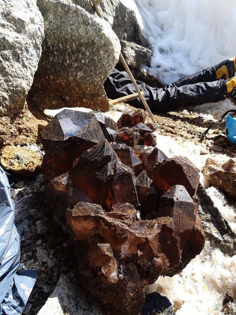 Smoky Quartz and Cristallier, Argentière, France