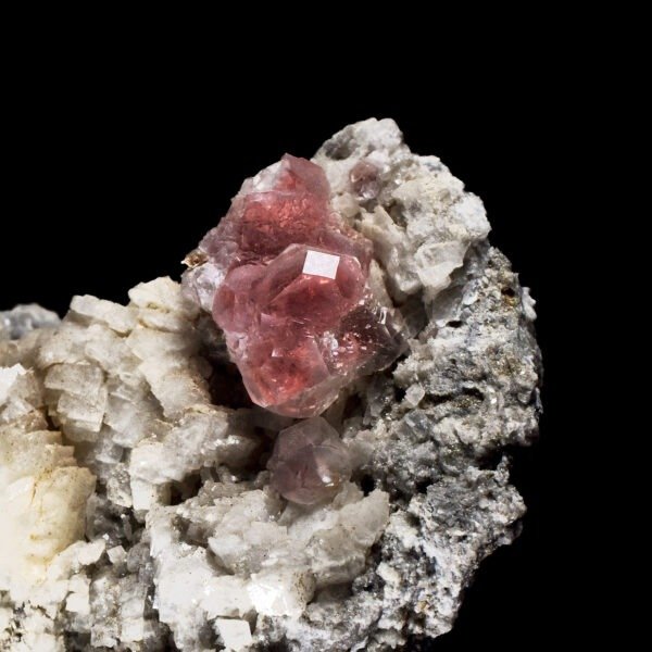 Pink Fluorite from Les Droites, Mont-Blanc, France