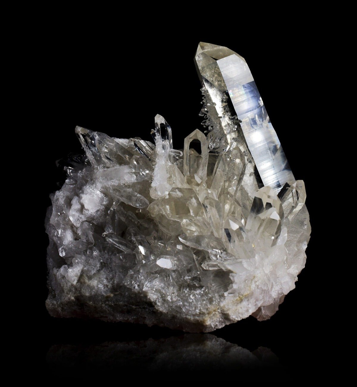 Quartz crystals from La Gardette, France