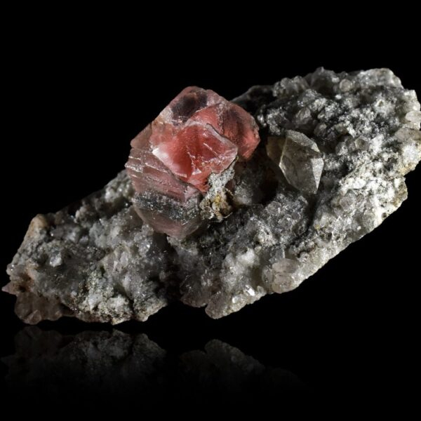 Pink Fluorite from Grands Montets, Mont-Blanc, France