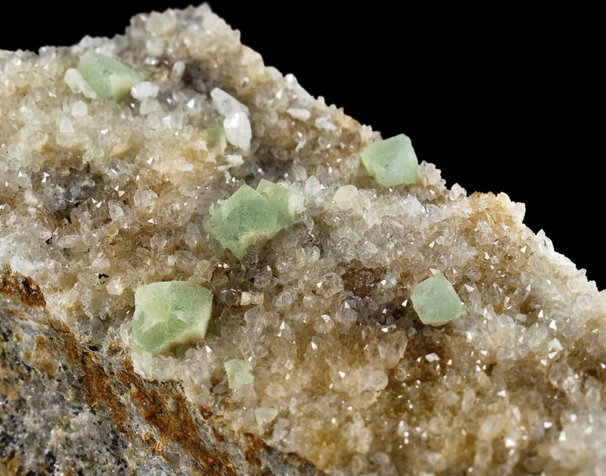 Green fluorite from Switzerland