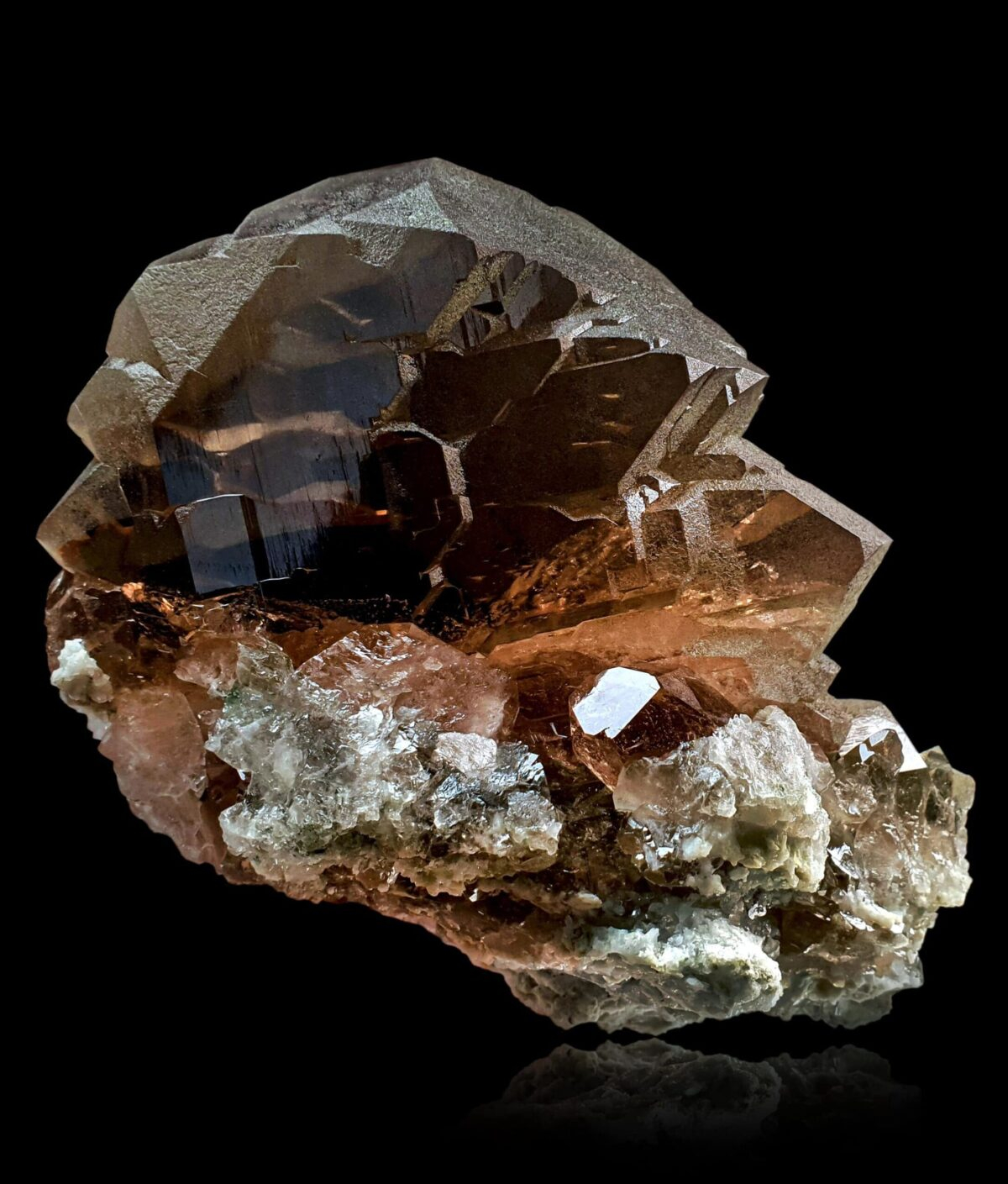 Gwindel Quartz - Mont-Blanc, France