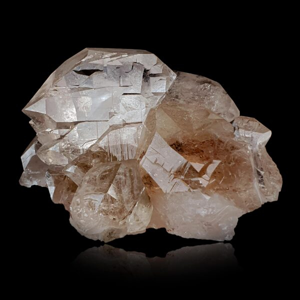 Pink fluorite & gwindel quartz - Mont-Blanc, France